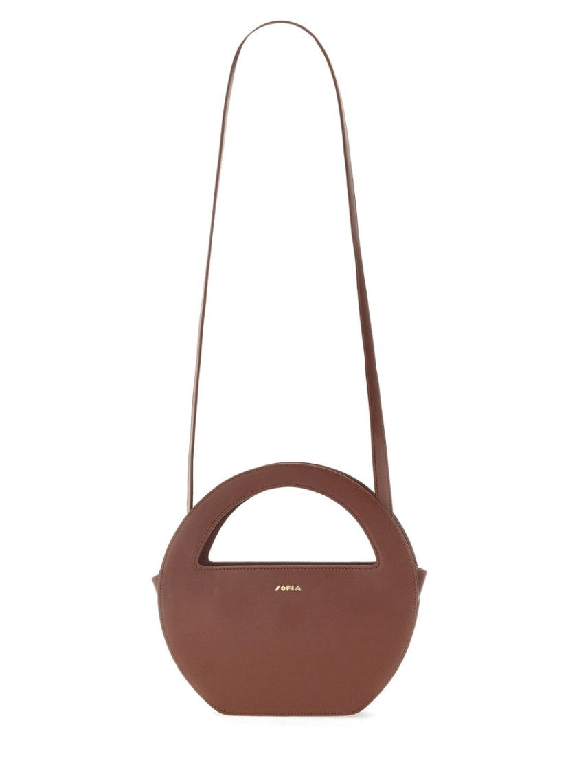Sofia Black Mini Edda Calf Leather Shoulder Bag