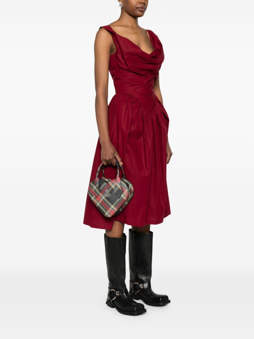 Vivienne Westwood Heart-Shaped Bag With Classic Check Pattern