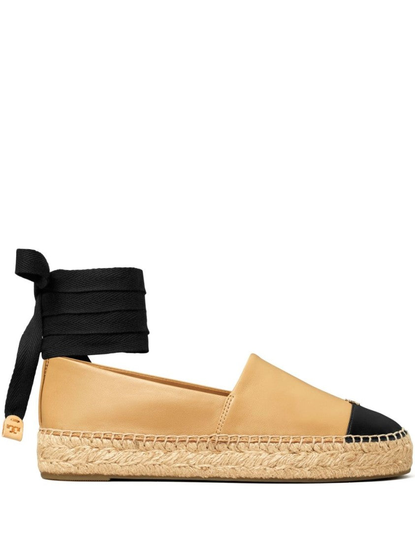 Tory Burch Espadrille Flat Shoes With Cap Toe