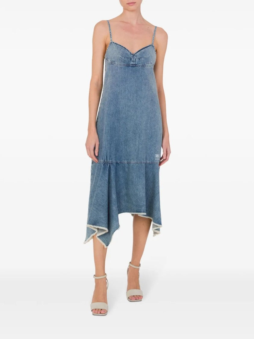Moschino Classic Fitted Bodice Flared Skirt Dress