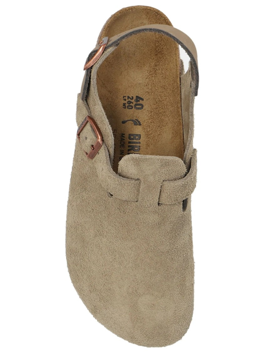 Birkenstock Closed-Toe Sandals With Adjustable Strap And Cork Footbed
