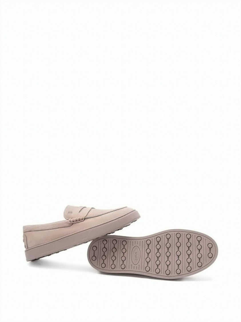 Tod's Calf Leather Loafers With Classic Penny Strap