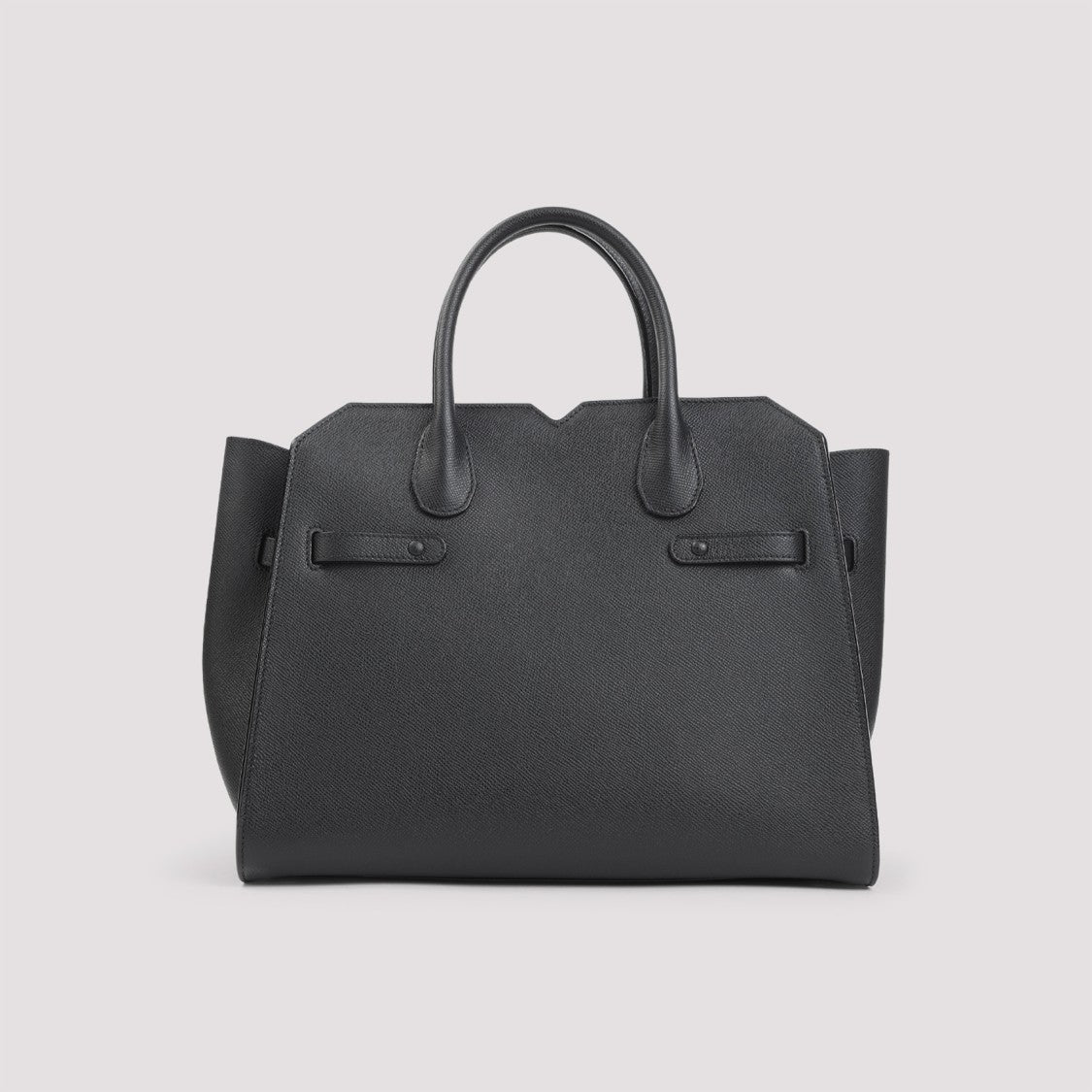 Valextra Structured Calf Leather Shoulder Bag
