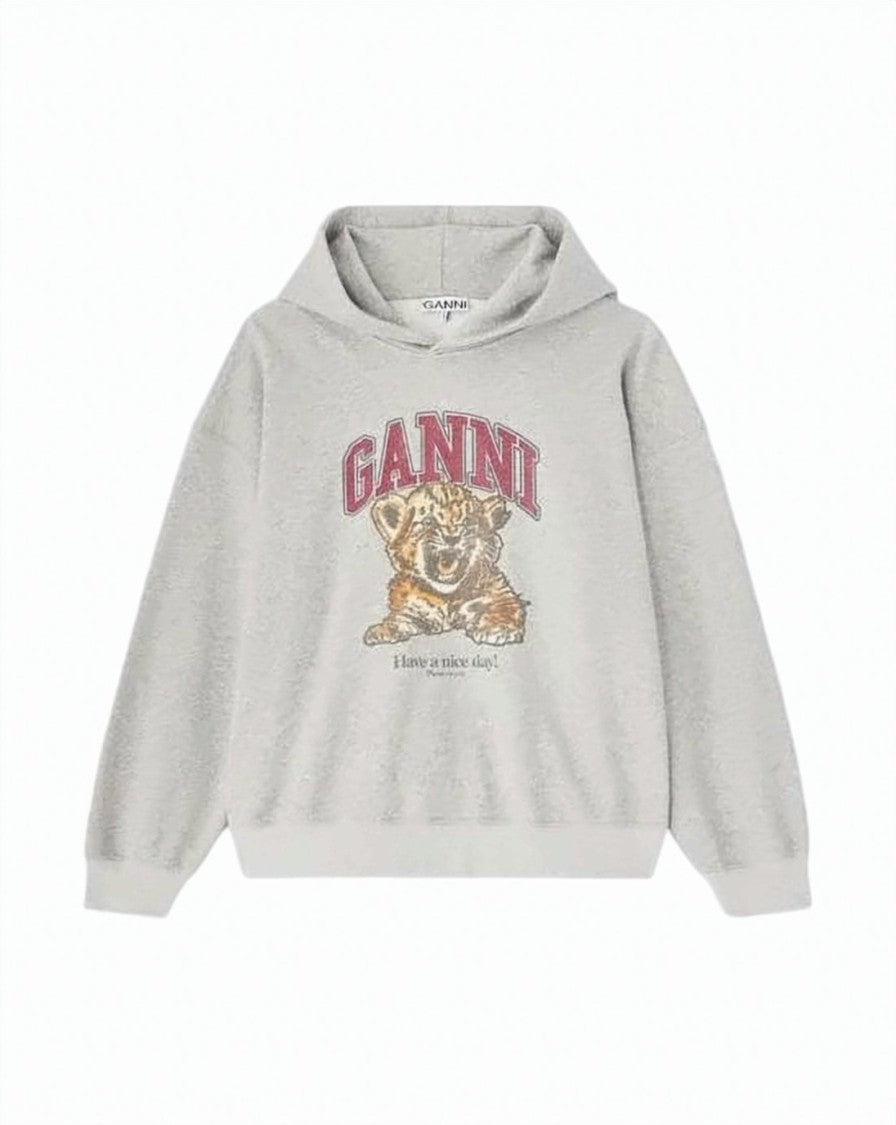 Ganni Relaxed Fit Graphic Hoodie