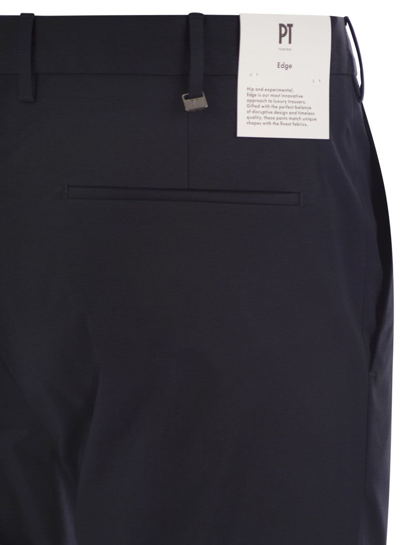 Pt Torino Dieci - Stretch Cotton Trousers