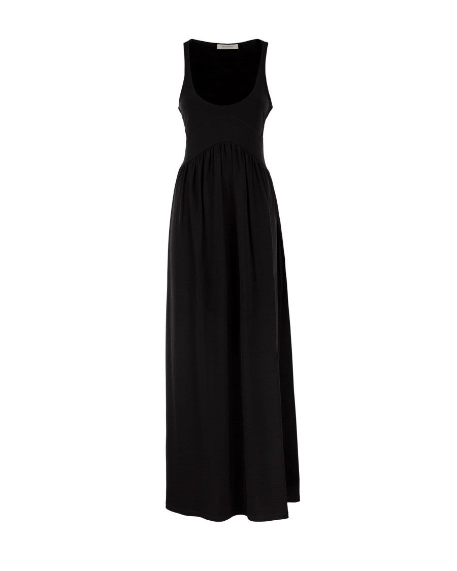 Sportmax Maxi Dress In Stretch Jersey Crêpe With Open Back