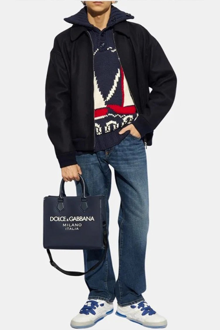 Dolce & Gabbana Blue Cotton Straight-Leg Jeans
