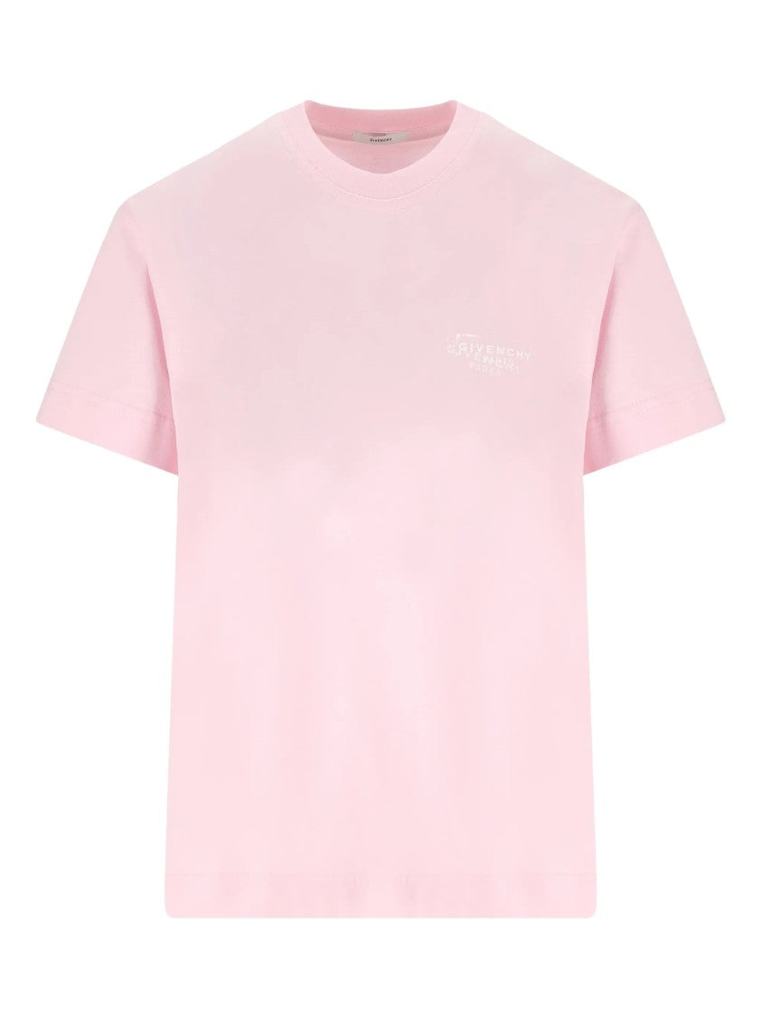 Givenchy Regular Fit Soft Pink Logo T-Shirt