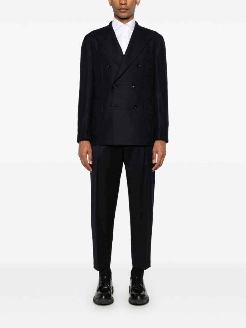 Boglioli Midnight Blue Double-Breasted Jacket