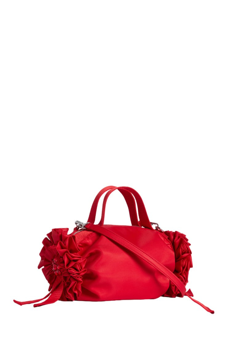 Simone Rocha Mini Double Ribbon Rosette Handbag With Beaded Embellishments