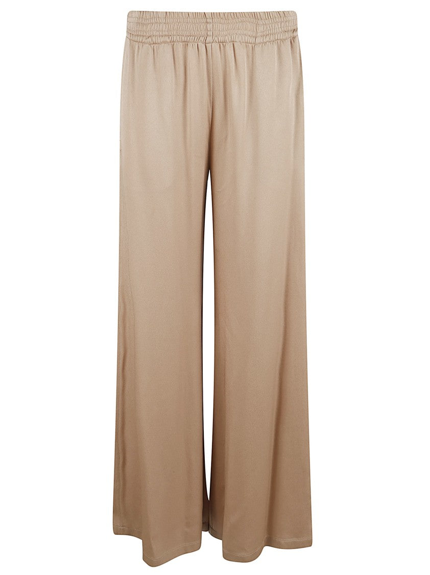 Fabiana Filippi Beige Wide-Leg Trousers With Elasticated Waist