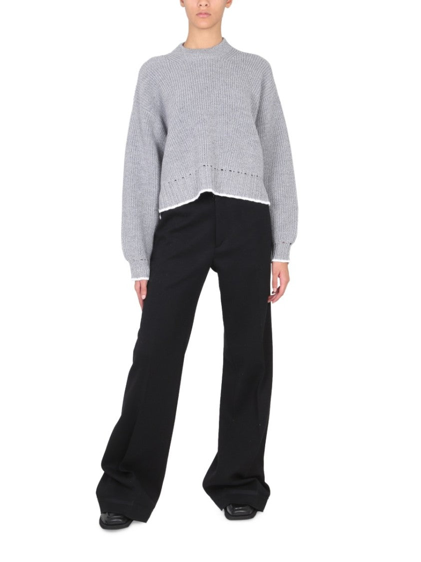 Proenza Schouler X White Label Turn-Neck Wool Jersey Sweater