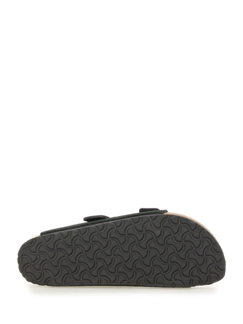 Birkenstock Two-Strap Leather Sandals With Contoured Footbed