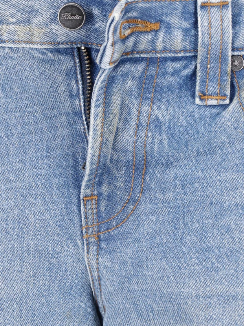 Khaite Relaxed-Fit Low-Rise Denim Karo Jeans By Khaite