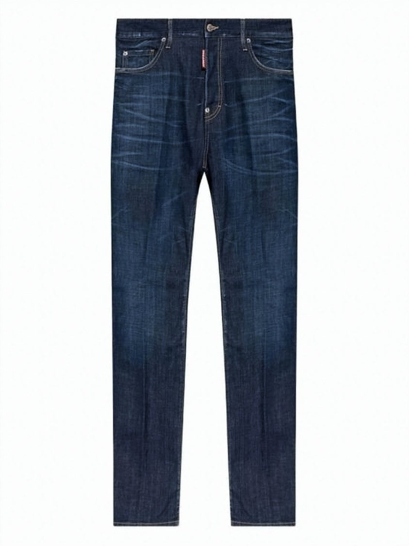 Dsquared2 Straight-Leg Denim Pants With Whiskering
