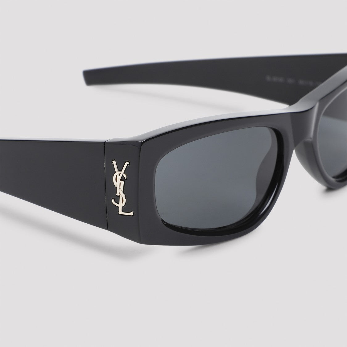 Saint Laurent Black Angular Frame Sunglasses