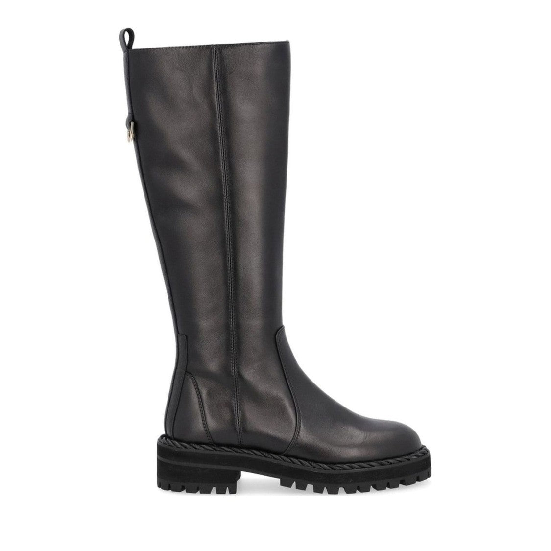 Liu Jo Black Pink 213 Leather Chunky Sole Boots
