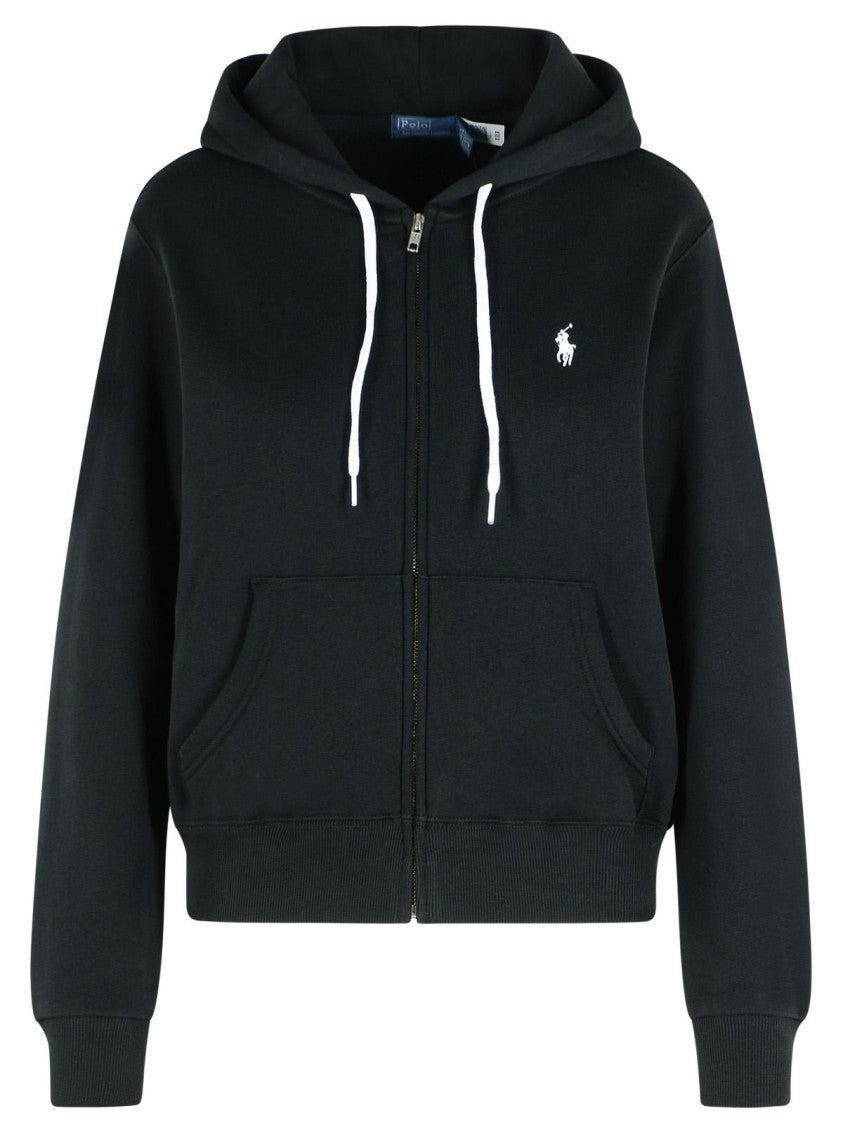 Polo Ralph Lauren Black Cotton Blend Sweatshirt