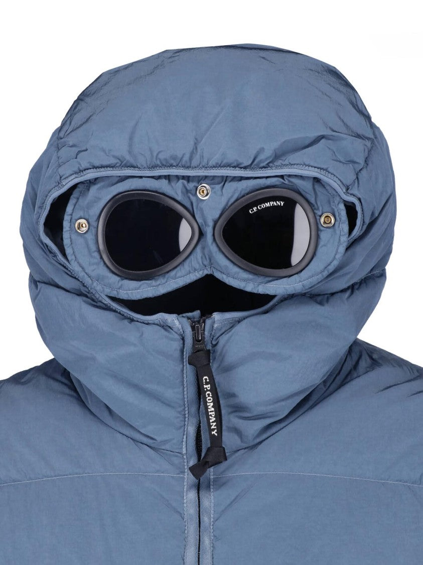 C.P. Company Blue Chrome-R Hooded Down Jacket