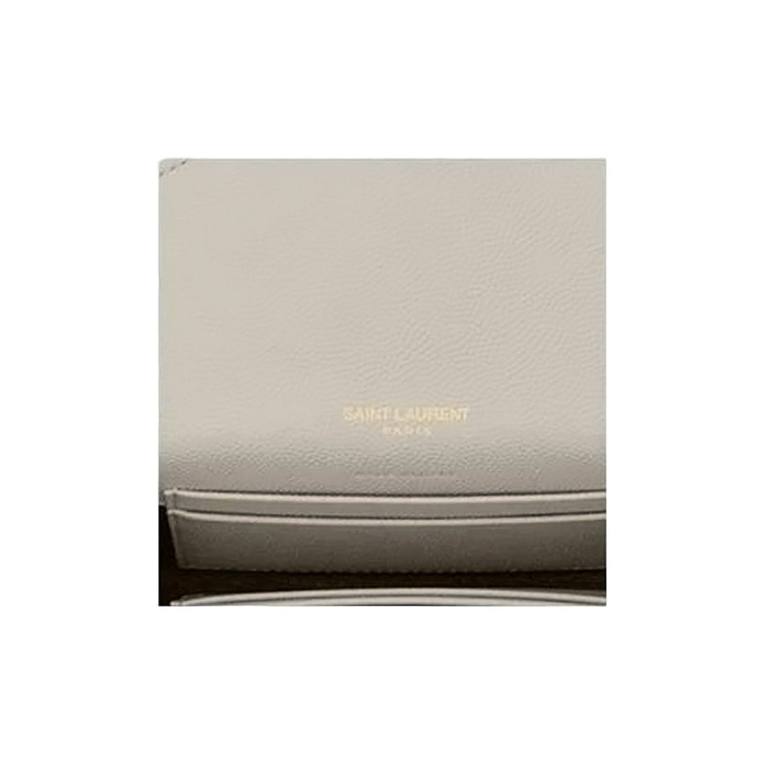 Saint Laurent Chevron Quilted Cowhide Leather Wallet