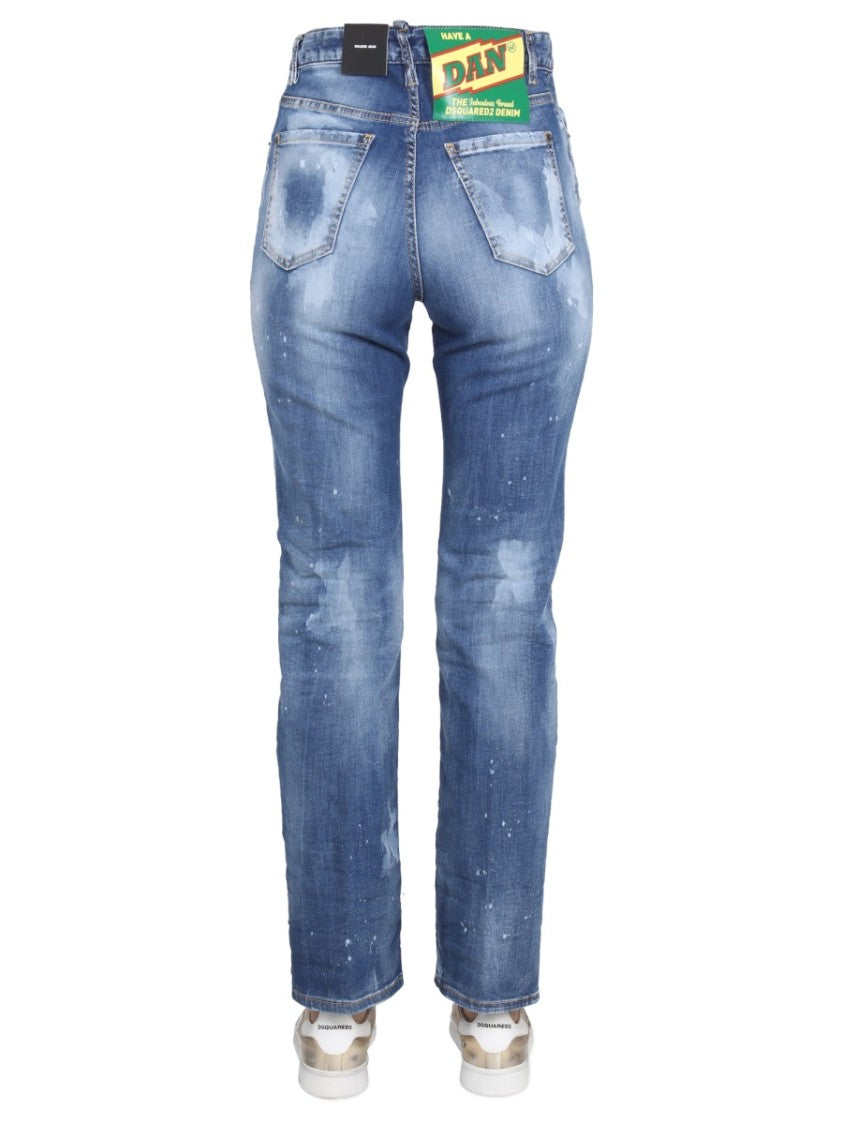 Dsquared2 Straight-Leg Denim Jeans