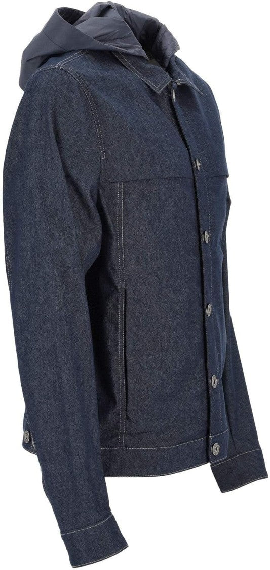 Colmar Navy Blue Hooded Denim Jacket