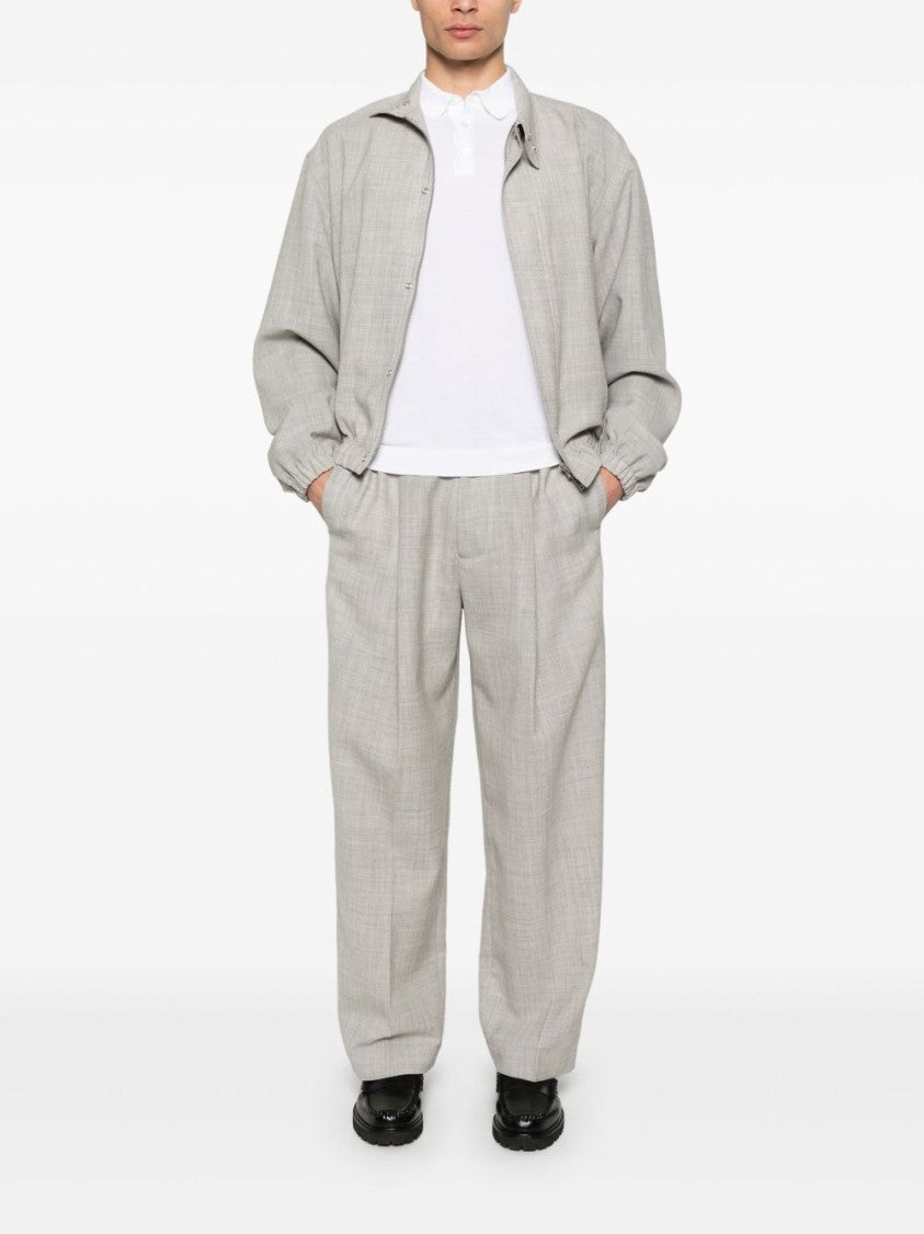 Drumohr Classic White Polo T-Shirt With Structured Collar