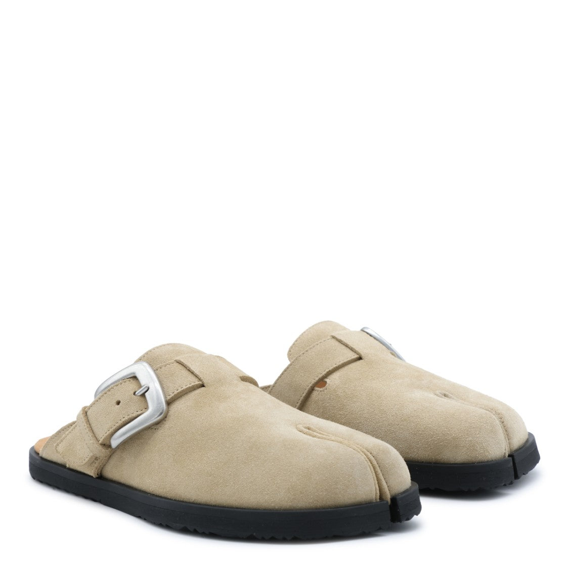 Maison Margiela Slip-On Suede Flats With Split Toe Detail