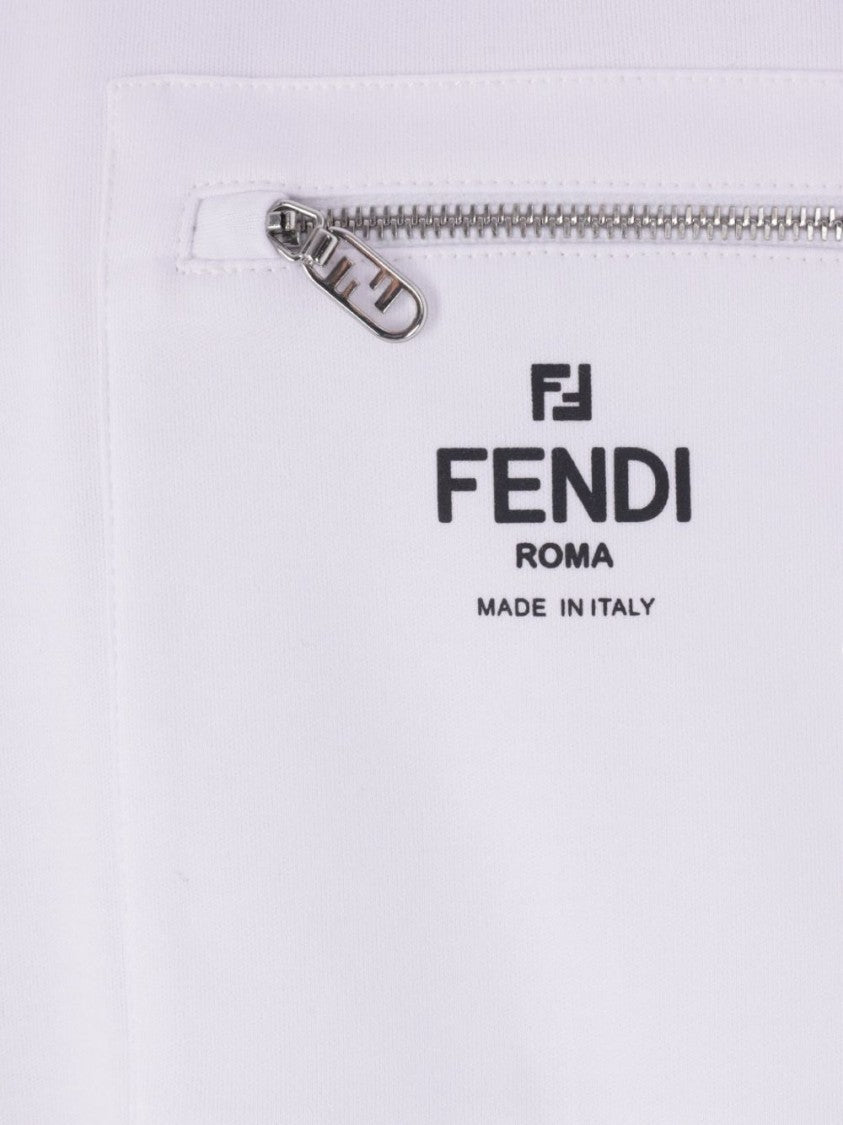 Fendi Logo-Print Cotton T-Shirt
