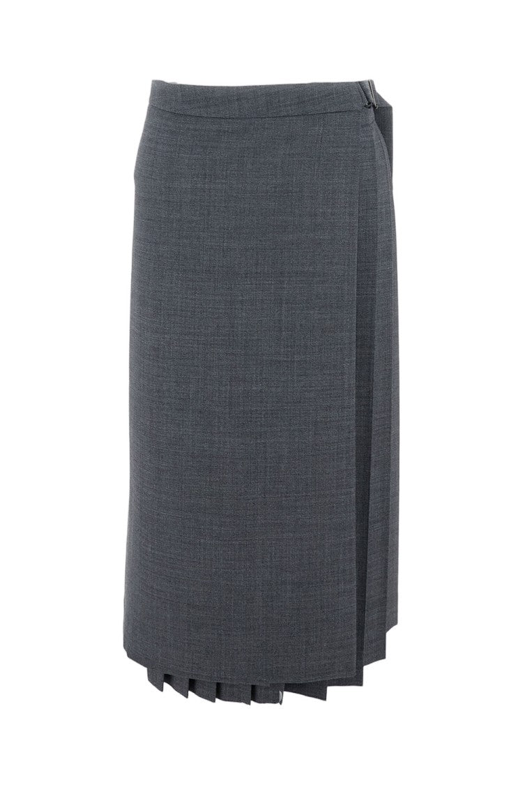 True Royal Minimalist Grey Skirt