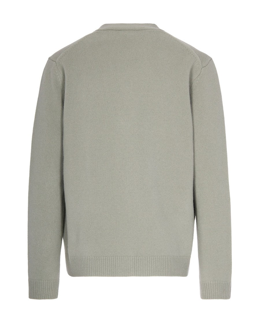 Maison Kitsuné Regular Fit Ribbed Knit Cardigan