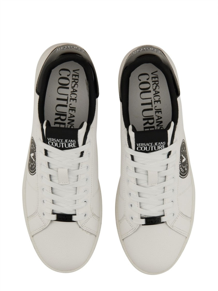 Versace Jeans Couture Versace Jeans Couture White Leather Sneakers