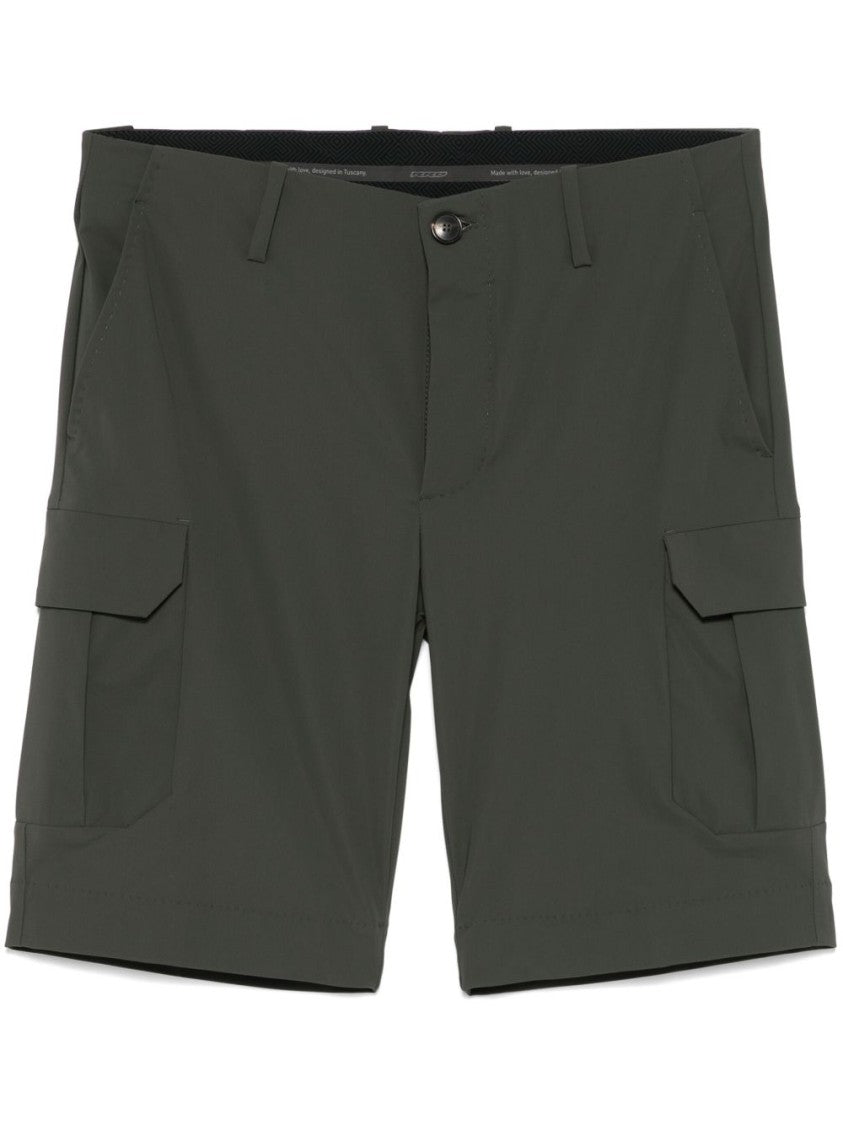 Rrd Tailored Green Shorts With Cargo Pockets