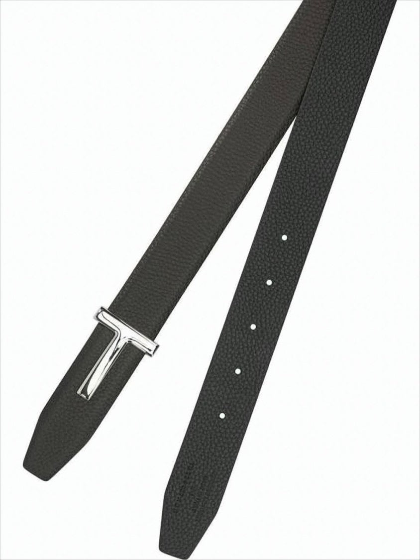 Tom Ford Black Calf Leather Belt