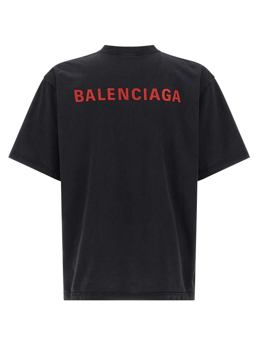 Balenciaga Logo Embroidery T-Shirt