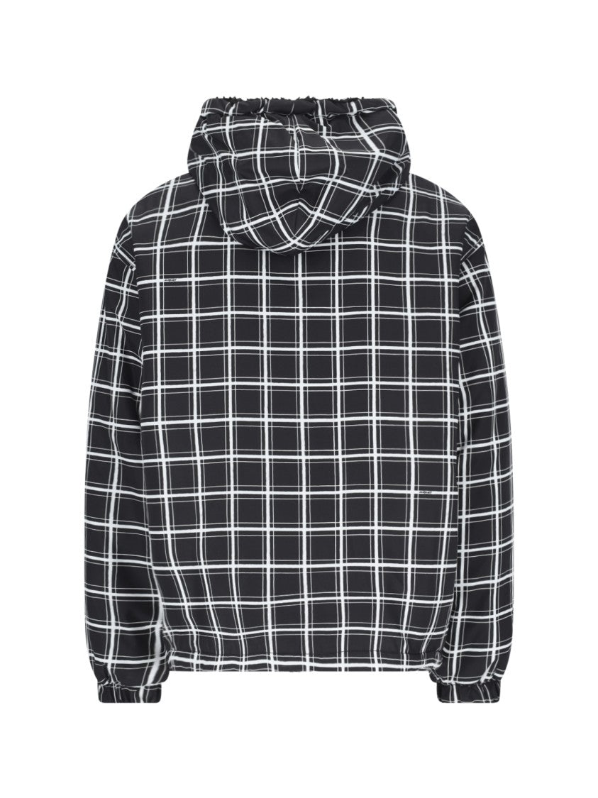 Marni Checked Quilted Puffer Jacket – Black