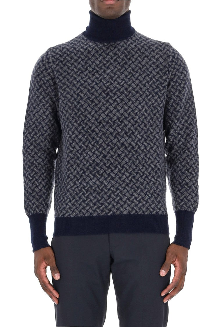 Drumohr Biscottino Pure Cashmere Turtleneck Sweater
