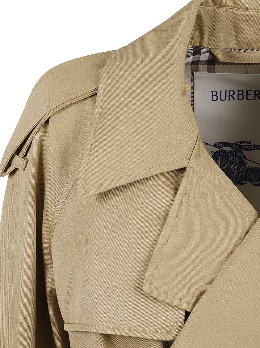 Burberry Double-Breasted Beige Trench Coat