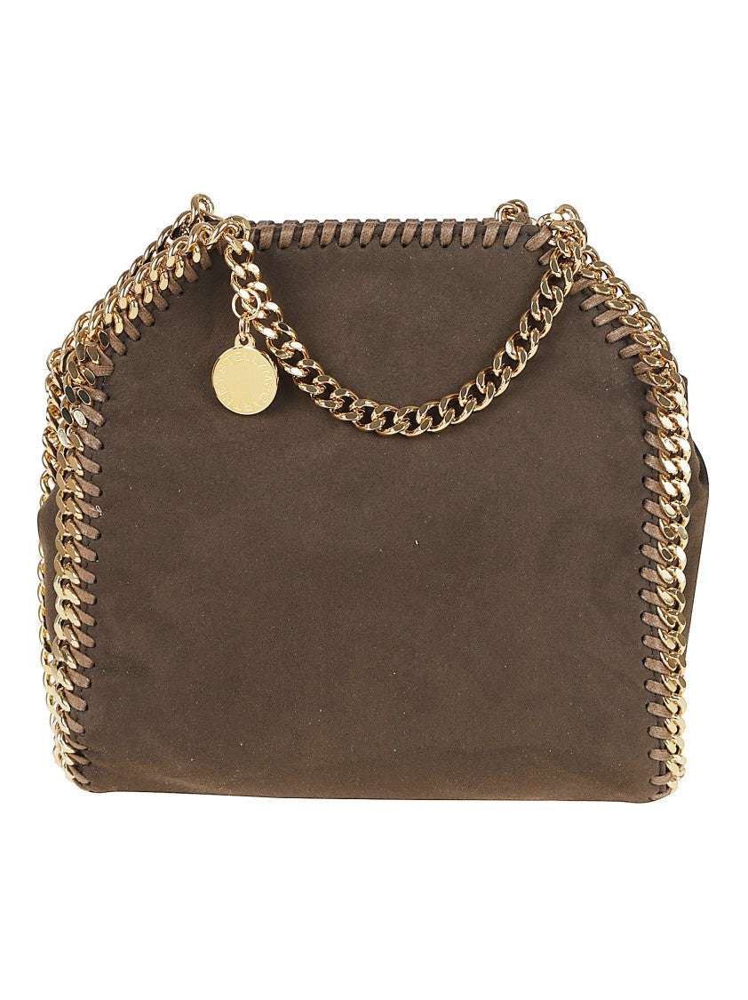 Stella Mccartney Compact Dark Brown Crossbody Bag