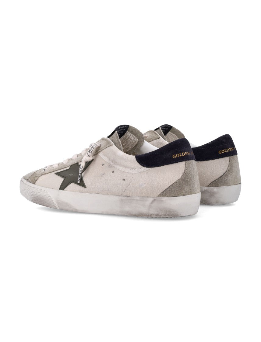Golden Goose Distressed Low-Top Sneakers With Iconic Star Emblem