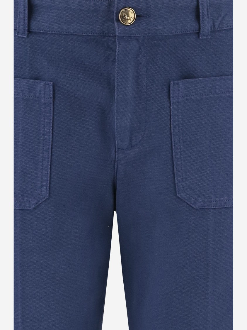 Chloé Cotton Cropped Pants