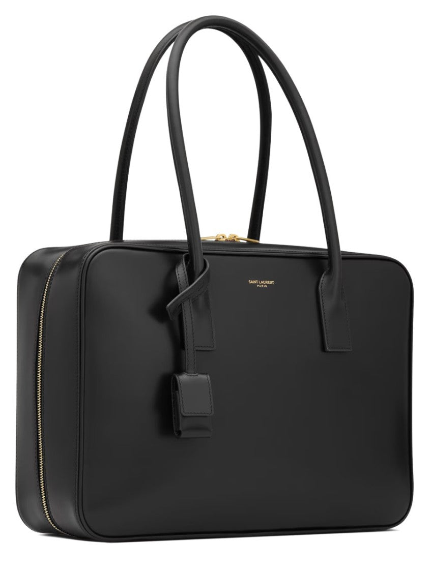 Saint Laurent Black Minimalist Padlock Shoulder Bag
