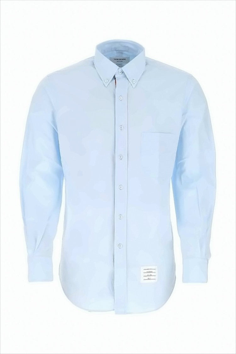 Thom Browne Tailored Long-Sleeve Shirt With Button-Down Collar
