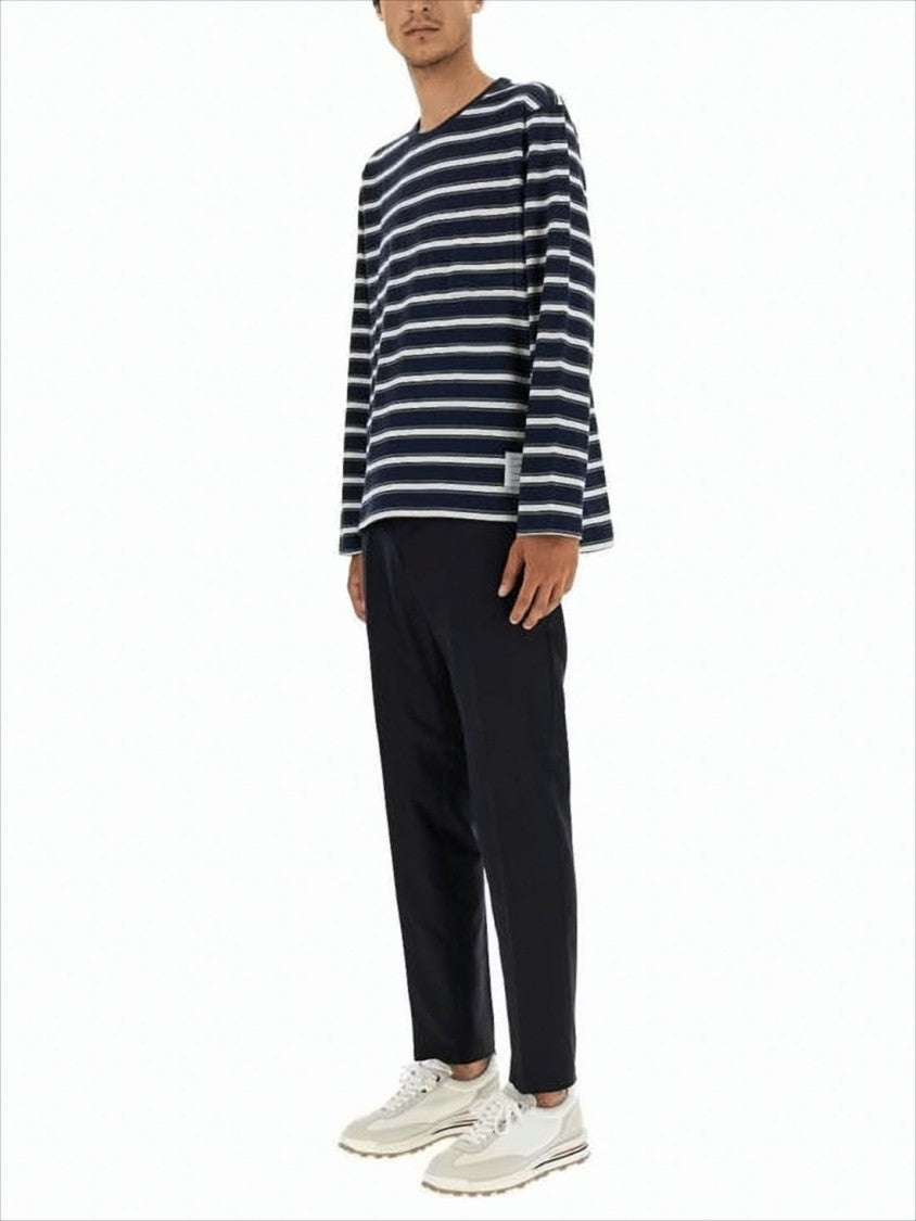 Thom Browne Horizontal Striped Long-Sleeve Shirt