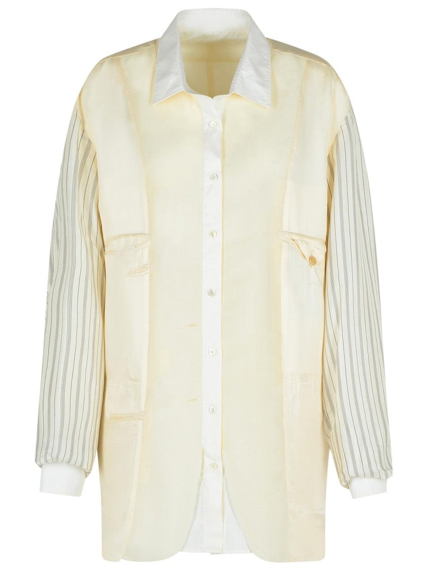 Maison Margiela Ivory Mohair Blend Jacket