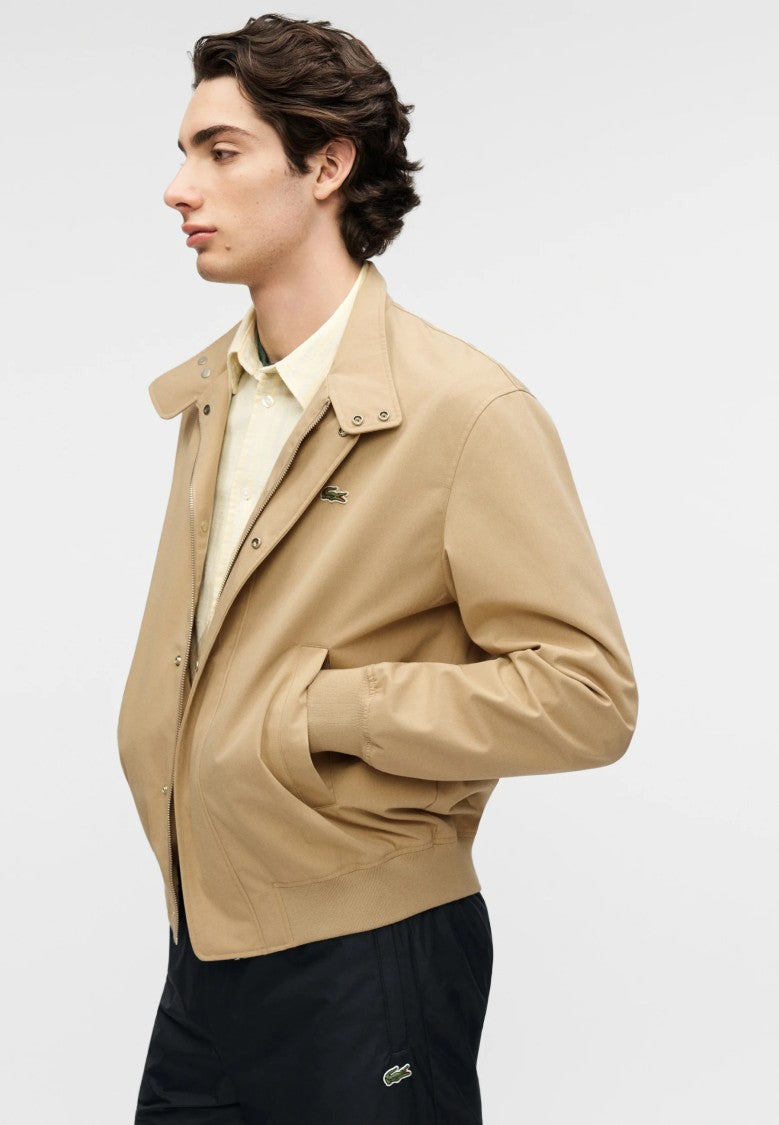 Lacoste Beige Harrington Twill Waterproof Jacket