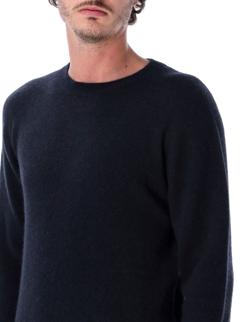 Roberto Collina Classic Crewneck Sweater In Textured Fabric