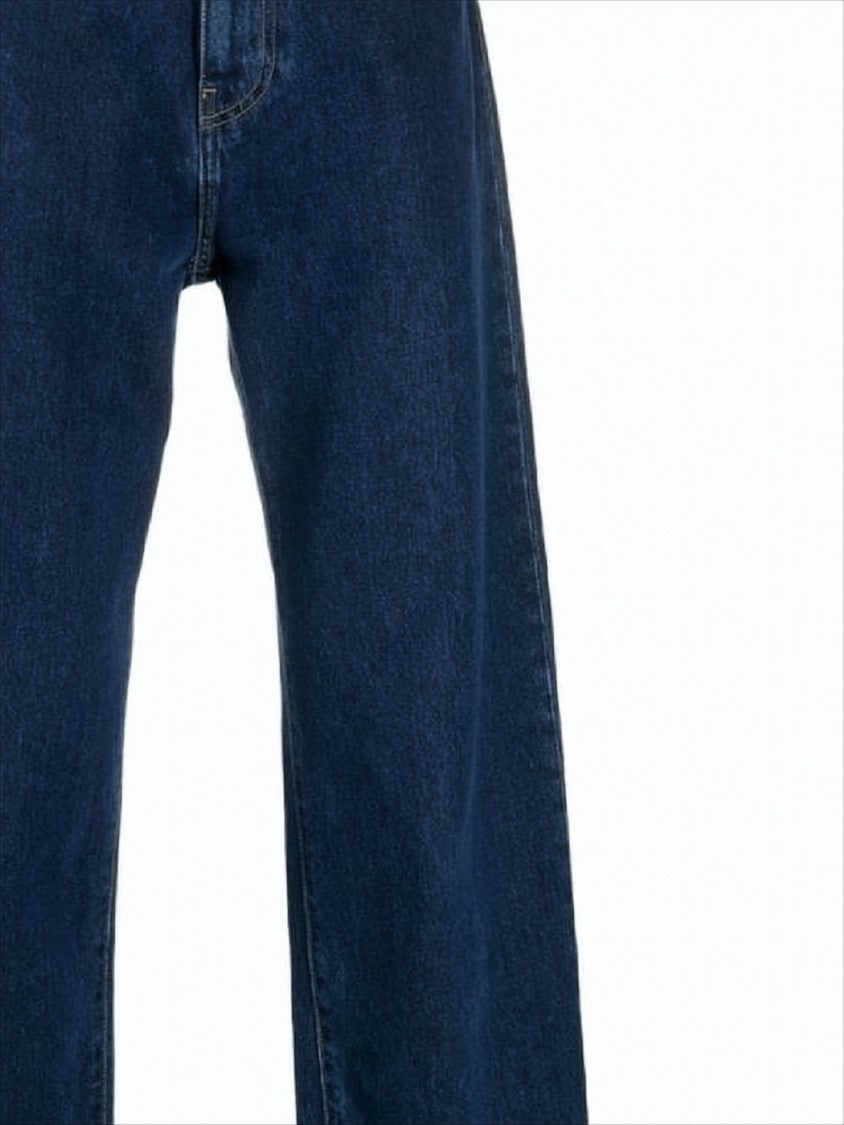 Carhartt Wip Straight-Leg Denim Pants With Five-Pocket Styling And Indigo Wash