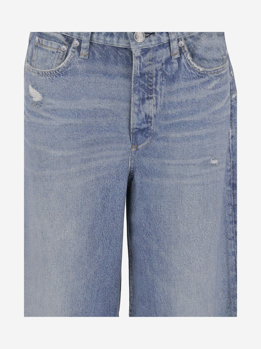 Rag & Bone Wide-Leg Cotton Jeans