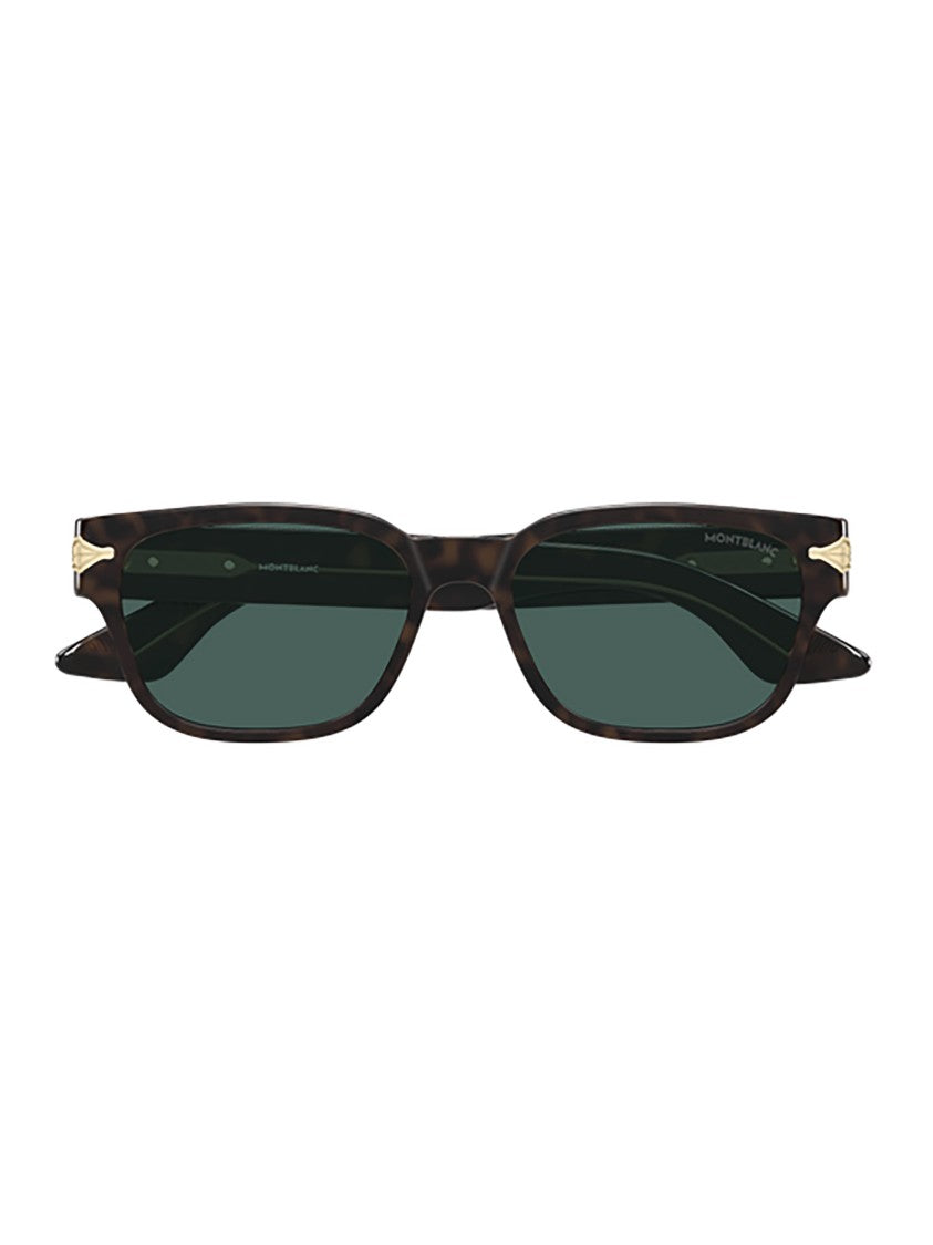 Montblanc Mb0479s Tortoiseshell Rectangular International Sunglasses
